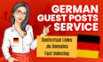 do SEO backlinks through german guest post high da german link building
