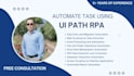 create a uipath bot for web scraping, data extraction, and automation
