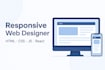 do responsive website design using HTML, CSS, js, and react