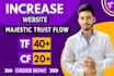 increase your website majestic trust flow to 40 plus