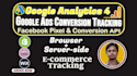 set google ads conversion tracking, ga4 ecommerce tracking, facebook pixel setup