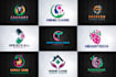 design medical clinic, mental health, dental, home care and pharmacy logo