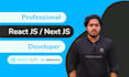 be your react js developer next js tailwind javascript
