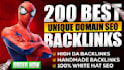 build 200 unique domain dofollow blog comments backlinks