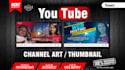 design youtube thumbnail, channel art