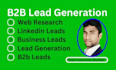 do b2b lead generation, linkedin leads business leads collect