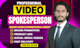 be your professional indian spokesperson, video presenter, and ad actor