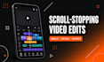 edit short form reels and tiktoks for ecommerce brands