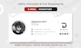 design clickable HTML email signature and animated email signature