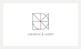 create specially designed minimalist name logo for couples