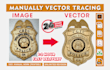 do vector tracing , redraw any image, logo, raster to vector