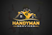 design minimalist home repair, remodeling handyman logo