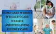 home care website assisted living senior care homecare website