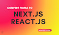 develop or redesign copy clone website, using react or next js