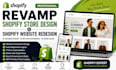 revamp shopify store design shopify website redesign