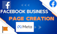 create meta page and business page