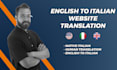 translate your english website into italian