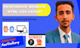 build responsive HTML CSS website or landing page