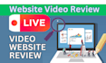 do website review and give you video feedback and suggestions