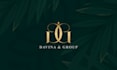 do luxury modern minimalist monogram and text initial letter logo design