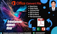 do any document, image convert to or from PDF, data entry and data processing