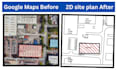 draw your site plan, location plan using google maps in autocad