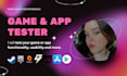 test and review your game or app