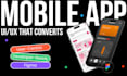 create mobile app uiux design
