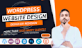 design, redesign, build, copy, clone, create, fix or revamp wordpress website