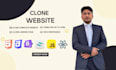copy clone website in html css and javascript