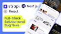 build strapi backend with api integration, next, mern