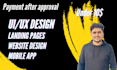 do UI UX website design and mockups