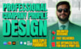 write content and design company profile presentation
