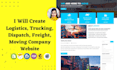 create logistics, trucking, dispatch, freight, moving company website