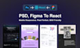 convert figma and PSD to react web apps with mern stack expertise
