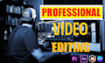professional video editing fast