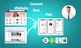 convert website into android and ios app using webview