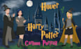 draw you as a harry potter cartoon character