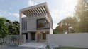do 3d rendering, exterior architecture, commercial building