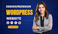 design, redesign, clone, modify, or revamp wordpress website