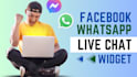 integrate whatsapp, facebook live chat widget in website