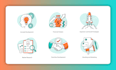 create modern icon design, custom icons and vector icon set