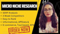do profitable micro niche research adsense or affiliate