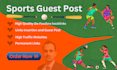 do guest post on gaming and sports
