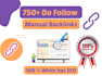 manually build 750 backlinks to increase da and pa