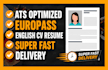 make professional resume maker cv writing update european europass uk usa design