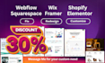 troubleshoot customize redesign webflow shopify elementor ghl framer site