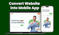 convert  website to android app are webview