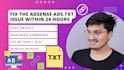 fix the adsense ads txt issue within 24 hours
