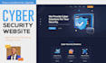 cybersecurity company website design, cybersecurity website, cybersecurity web